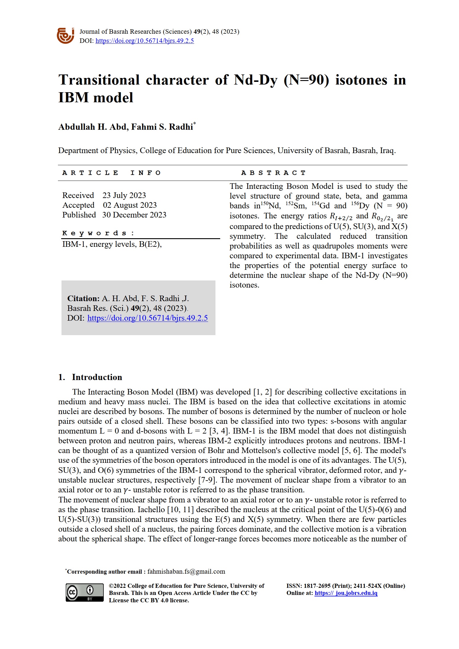 Transitional character of Nd-Dy (N=90) isotones in IBM model